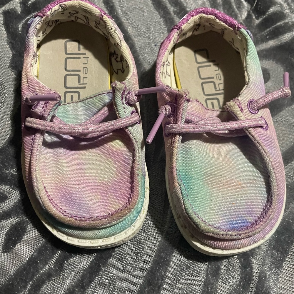 Hey Dude Kids' Pastel Tie-Dye Moccasins